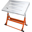 VEVOR metināšanas galds 76 × 51 cm, 181 kg slodze, ar ritentiņiem, salokāms, 3 leņķi, regulējams augstums, vadotņu sliedes