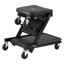 VEVOR 101,5 cm 3 vienā salokāms mehāniķa guļratis un sēdeklis, Z veida garāžas ratiņi auto remontam, 218 kg nestspēja, 6 grozāmi riteņi, polsterēts sēdeklis