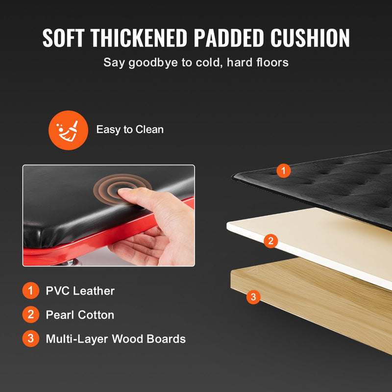 VEVOR складной ползун для механика 91 см, 136 кг