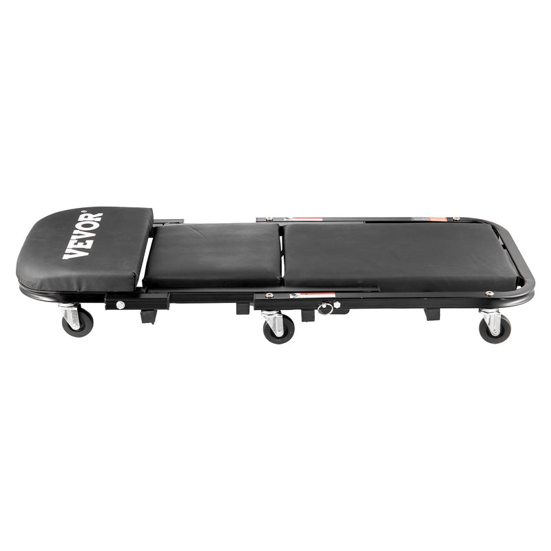 VEVOR 40 collu Salokāmais "Z" Garāžas Mehāniķa Ratiņkrēsls / Sols – 204 kg Ietilpība