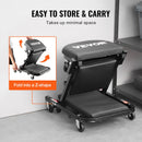 VEVOR 40 collu Salokāmais "Z" Garāžas Mehāniķa Ratiņkrēsls / Sols – 204 kg Ietilpība