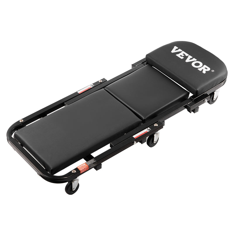 VEVOR 40 collu Salokāmais "Z" Garāžas Mehāniķa Ratiņkrēsls / Sols – 204 kg Ietilpība