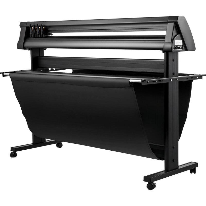 VEVOR 1350 mm vinila ploteris ar LED ekrānu, daļēji automātisku optisko sensoru, saderīgs ar SignCut programmatūru Mac un Windows sistēmām, komplektā ar statīvu