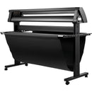 VEVOR 1350 mm vinila ploteris ar LED ekrānu, daļēji automātisku optisko sensoru, saderīgs ar SignCut programmatūru Mac un Windows sistēmām, komplektā ar statīvu