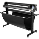VEVOR 1350 mm vinila ploteris ar LED ekrānu, daļēji automātisku optisko sensoru, saderīgs ar SignCut programmatūru Mac un Windows sistēmām, komplektā ar statīvu