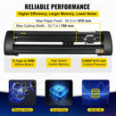 VEVOR manuāls vinila griešanas ploteris, papīra padeves platums 870 mm, SignMaster programmatūra, regulējams griešanas spiediens 10–500 g un griešanas ātrums līdz 800 mm/s, uzlīmju un uzrakstu izgatavošanai