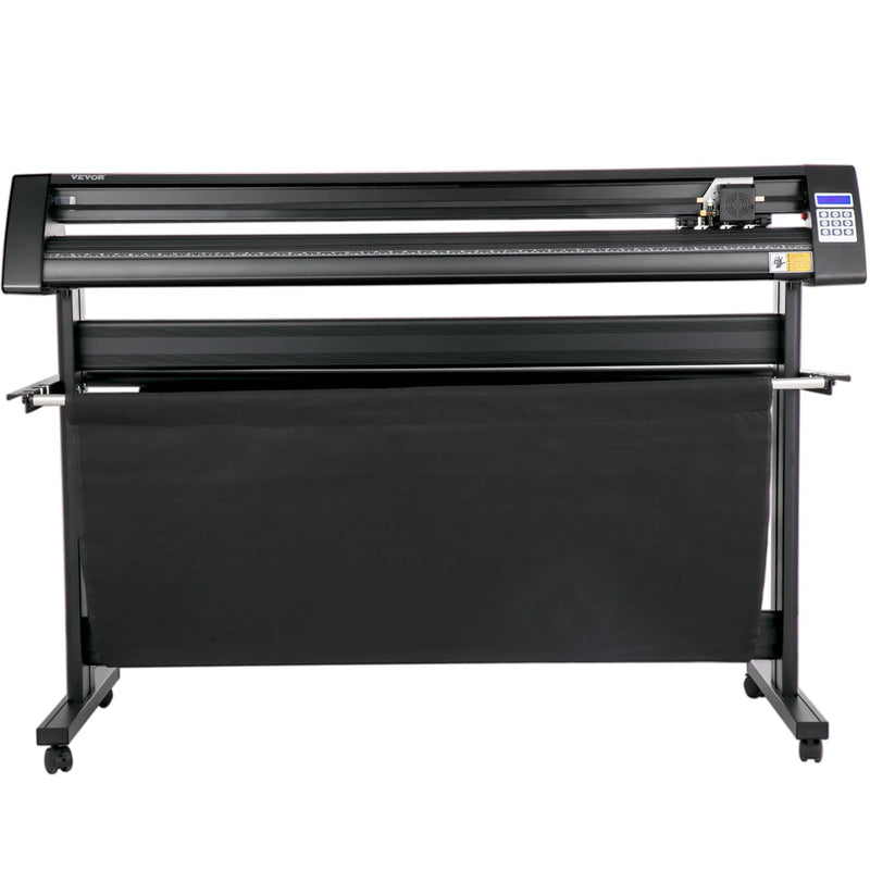 VEVOR vinila ploteris 1350 mm ar LED ekrānu, pusautomātisku optisko sensoru, saderīgs ar SignMaster programmatūru Windows sistēmai, ar statīvu