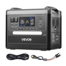 VEVOR portatīvā elektrostacija 2400 W, 2160 Wh, saules ģenerators ar 10 izejām un regulējamu ieejas jaudu, paplašināms LiFePO4 akumulatora rezerves barošanas risinājums mājai, kempingam un kemperiem (saules panelis nav iekļauts)