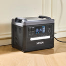 VEVOR portatīvā elektrostacija 2400 W, 2160 Wh, saules ģenerators ar 10 izejām un regulējamu ieejas jaudu, paplašināms LiFePO4 akumulatora rezerves barošanas risinājums mājai, kempingam un kemperiem (saules panelis nav iekļauts)
