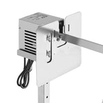 VEVOR elektriskais rotācijas grils AC 220–240 V ar 8 augstuma līmeņiem, 38 W motoru, nerūsējošā tērauda konstrukciju un maksimālo slodzi 40 kg, automātisks BBQ grila komplekts ballītēm ārpus telpām