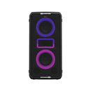 Klipsch Miami pārnēsājamais bezvadu skaļrunis, Maksimālā akustiskā jauda: 105 dB. Akumulatora darbības laiks līdz 18 stundām.