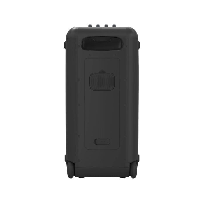 Klipsch Miami pārnēsājamais bezvadu skaļrunis, Maksimālā akustiskā jauda: 105 dB. Akumulatora darbības laiks līdz 18 stundām.