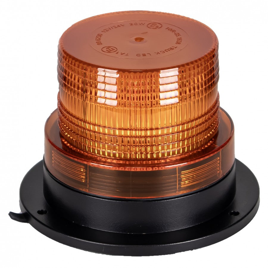 KAMAR LED mikro strobo brīdinājuma bākuguns L0009-ALR 20 W 12/24 V IP66 ar magnētisku stiprinājumu un 40 LED
