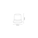 20W LED-blixtljus, flera ljusfunktioner, med magnet, R65 R10, orange