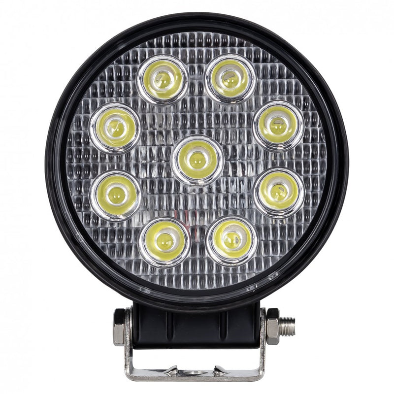 KAMAR LED darba lampa L0076 FLOOD 24 W 1430 lm 12/24 V apaļa ar 9 LED un ECE R10