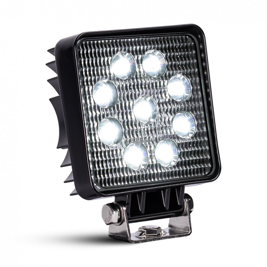 KAMAR LED Work Light L0077 24 W 1280 lm 12/24 V Square FLOOD with 9 LEDs and ECE R10