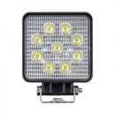LED CREE 27W(2200Lm) arbetslampa 9-32V, 9x3W, IP67, kallvitt ljus 6500K, för traktorer, terrängfordon, skogsmaskiner