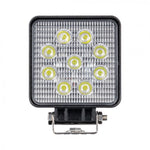 KAMAR LED Work Light L0077 24 W 1280 lm 12/24 V Square FLOOD with 9 LEDs and ECE R10