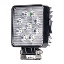 LED CREE 27W(2200Lm) arbetslampa 9-32V, 9x3W, IP67, kallvitt ljus 6500K, för traktorer, terrängfordon, skogsmaskiner