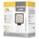 LED CREE 27W(2200Lm) arbetslampa 9-32V, 9x3W, IP67, kallvitt ljus 6500K, för traktorer, terrängfordon, skogsmaskiner