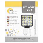 KAMAR LED Work Light L0081 FLOOD 43 W 2100 lm 12/24 V with 16 LEDs and ECE R10
