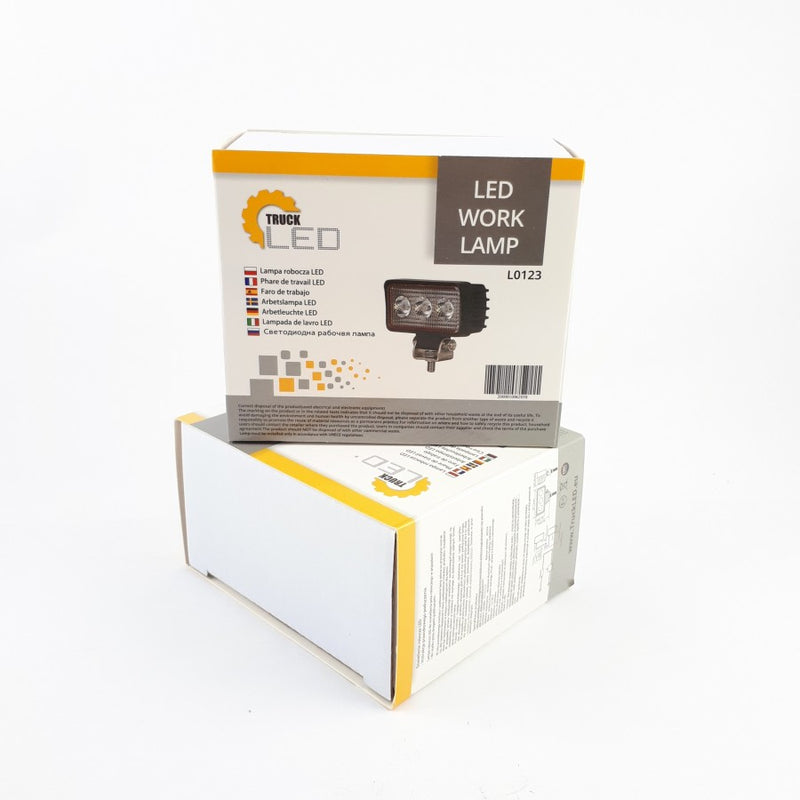 KAMAR LED darba lampa 3 LED Flood ar plaša leņķa apgaismojumu kravas automašīnām un darba tehnikai