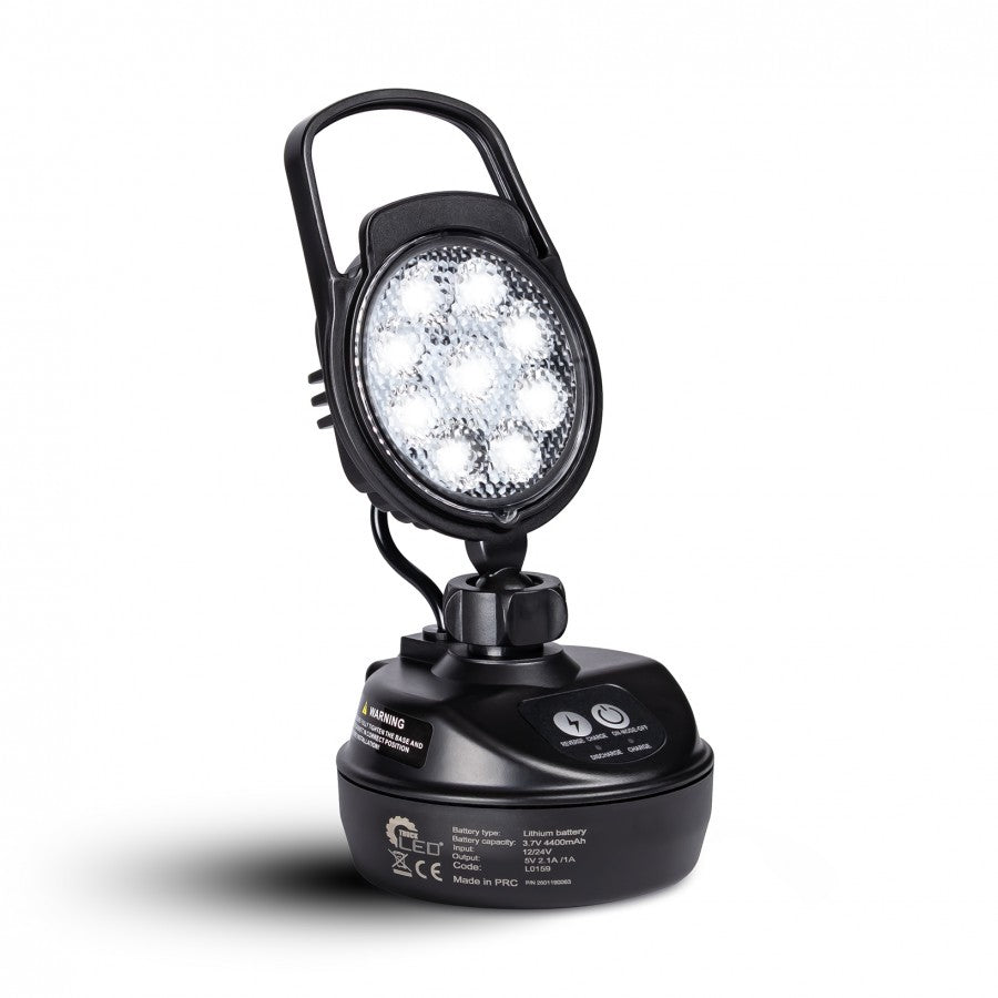 KAMAR LED darba lampa ar magnētu un akumulatoru, uzlādējams darba apgaismojums autoservisam un darbnīcai