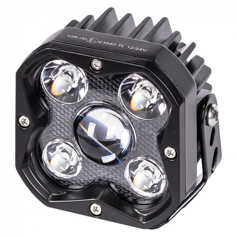 LED darba lukturis L0183 ar 4 LED diodēm un centrālo fokusējošo lēcu, 29 W, 2700 lm, 12/24 V, IP67