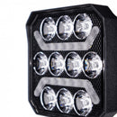 KAMAR LED darba lampa L0185 FLOOD 15 W 1500 lm 12/24 V ar 10 LED un 2 oranžām LED joslām