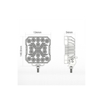 KAMAR X-SPIDER LED darba lampa L0195 FLOOD 18 W 1700 lm 12/24 V ar 9 LED un ECE R10