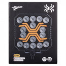 KAMAR X-SPIDER LED darba lampa L0195 FLOOD 18 W 1700 lm 12/24 V ar 9 LED un ECE R10