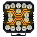 KAMAR X-SPIDER LED darba lampa L0195 FLOOD 18 W 1700 lm 12/24 V ar 9 LED un ECE R10