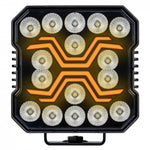 KAMAR X-SPIDER LED darba lampa L0195 FLOOD 18 W 1700 lm 12/24 V ar 9 LED un ECE R10