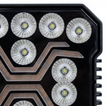 KAMAR X-SPIDER LED darba lampa L0195 FLOOD 18 W 1700 lm 12/24 V ar 9 LED un ECE R10