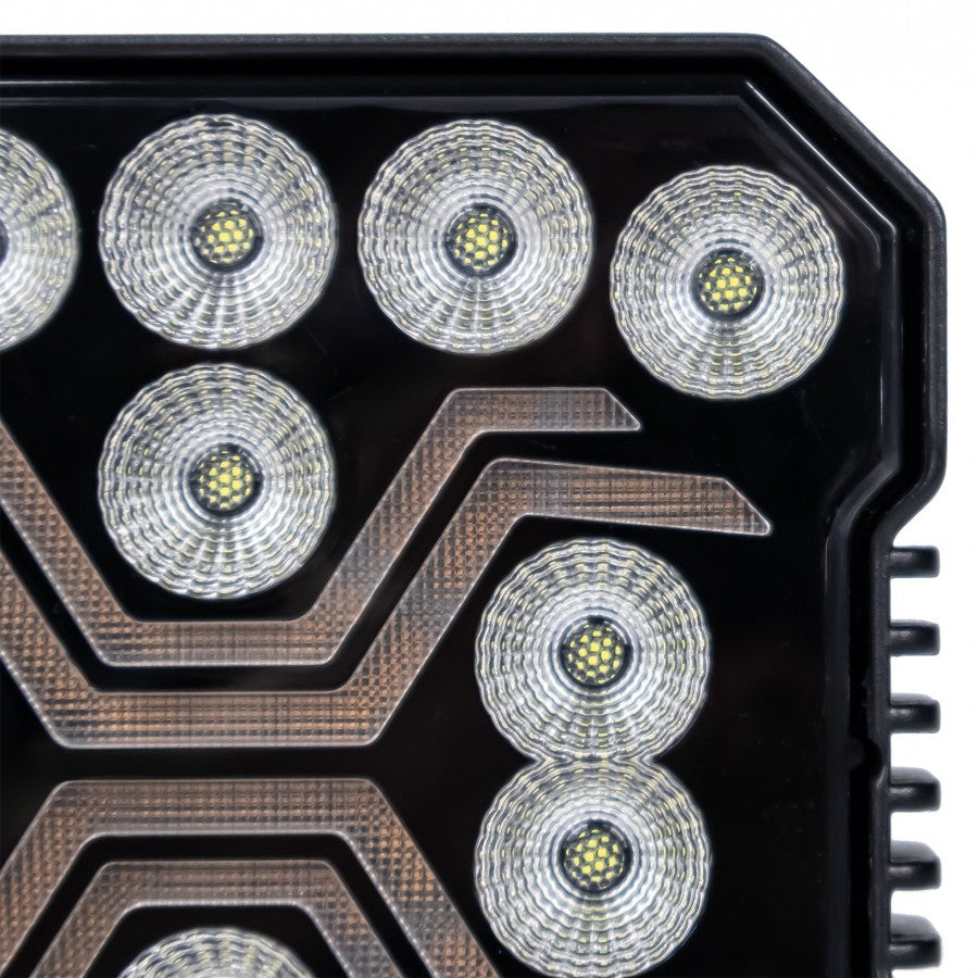 KAMAR X-SPIDER LED darba lampa L0195 FLOOD 18 W 1700 lm 12/24 V ar 9 LED un ECE R10