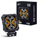 KAMAR L0195 X-SPIDER 2 LED darba lukturis, 18W, 9 LED, 12/24V, dzintarkrāsas LED josla, IP67, ECE R10, 300mm kabelis, 2 gadu garantija