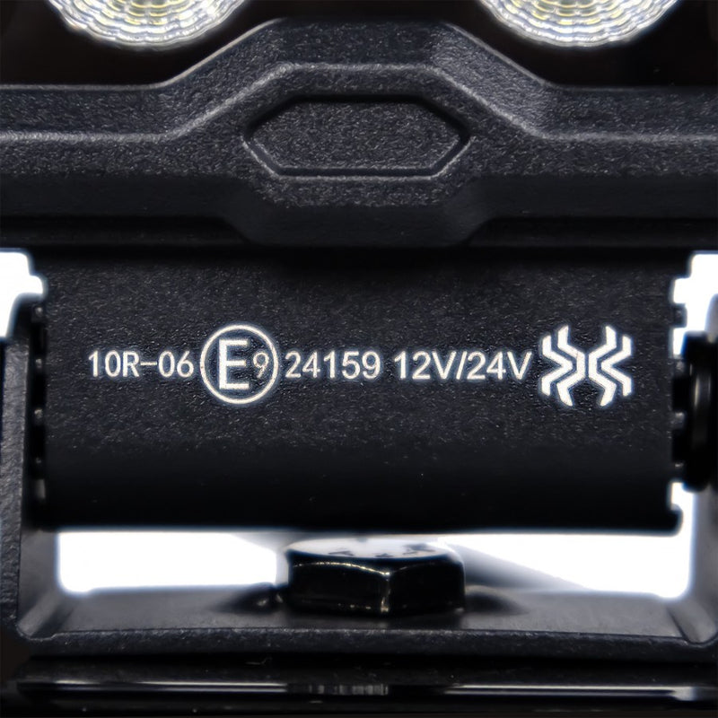 KAMAR L0195 X-SPIDER 2 LED darba lukturis, 18W, 9 LED, 12/24V, dzintarkrāsas LED josla, IP67, ECE R10, 300mm kabelis, 2 gadu garantija