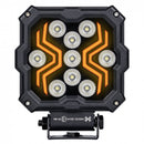 KAMAR L0195 X-SPIDER 2 LED darba lukturis, 18W, 9 LED, 12/24V, dzintarkrāsas LED josla, IP67, ECE R10, 300mm kabelis, 2 gadu garantija
