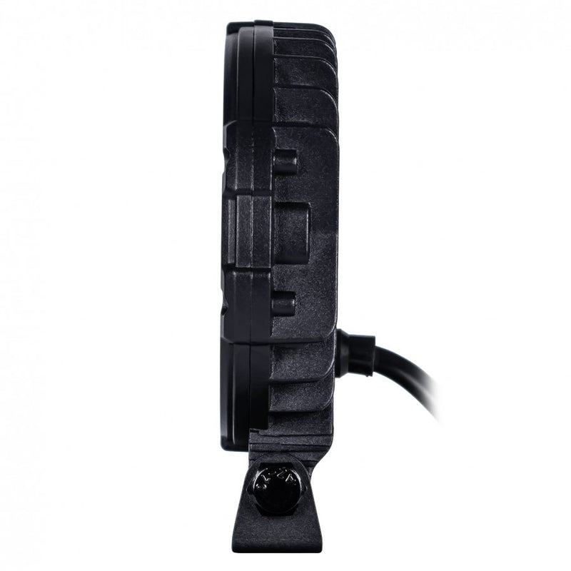 18W(1700Lm) LED darba lukturis KAMAR X-SPIDER 3 L0196 ar dzintarkrāsas LED joslu, 9 LED, 12/24V, IP67, alumīnija korpuss, 111x111x29,5mm, 0,3m kabelis, ECE R10, 2 gadu garantija