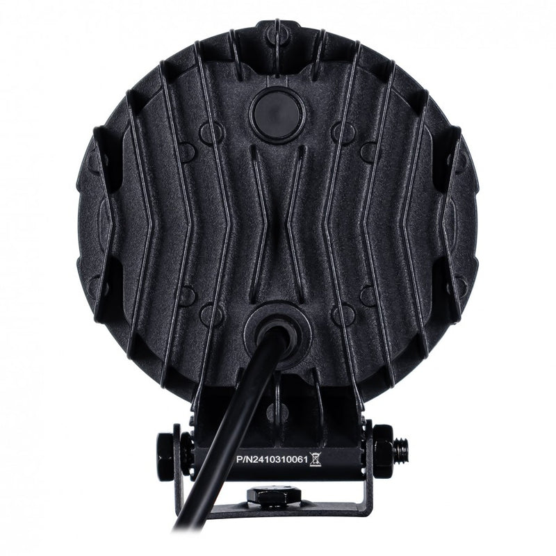 18W(1700Lm) LED darba lukturis KAMAR X-SPIDER 3 L0196 ar dzintarkrāsas LED joslu, 9 LED, 12/24V, IP67, alumīnija korpuss, 111x111x29,5mm, 0,3m kabelis, ECE R10, 2 gadu garantija