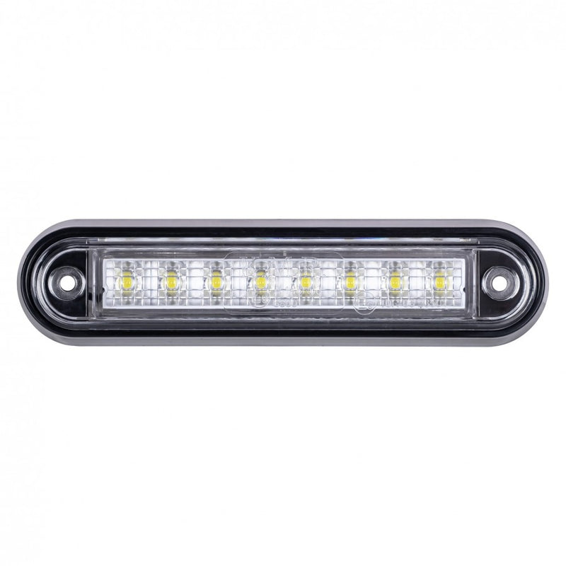 KAMAR LED gabarītgaisma 8 LED balta 12/24 V sānu marķējuma lampa kravas automašīnām, piekabēm un tehnikai