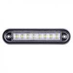 KAMAR LED Clearance Light, 8 LEDs, White, 12/24 V, Side Marker Light for Trucks, Trailers, and Equipment