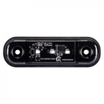 KAMAR 3LED priekšējais gabarītlukturis, 0,4/0,8W, 12/24V, IP67, tumšs tonēts korpuss, balta gaisma, 30cm kabelis, R10/R148, 2 gadu garantija