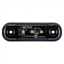 KAMAR L1318 3LED sānu gabarītlukturis, 0,4/0,8W, 12/24V, IP67, tumši tonēts korpuss, oranža gaisma, 30cm kabelis, R10/R148, 2 gadu garantija