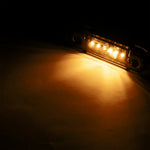 KAMAR L1321 6LED sānu gabarītlukturis, 1W, 12/24V, IP67, tumši tonēta lēca, oranža gaisma, PC polikarbonāts, 30cm kabelis, R10/R148, 2 gadu garantija
