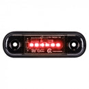KAMAR L1322 6LED aizmugurējais gabarītlukturis, 1W, 12/24V, IP67, tumši tonēta lēca, sarkana gaisma, PC polikarbonāts, 30cm kabelis, R10/R148, 2 gadu garantija