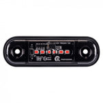 KAMAR L1322 6LED aizmugurējais gabarītlukturis, 1W, 12/24V, IP67, tumši tonēta lēca, sarkana gaisma, PC polikarbonāts, 30cm kabelis, R10/R148, 2 gadu garantija