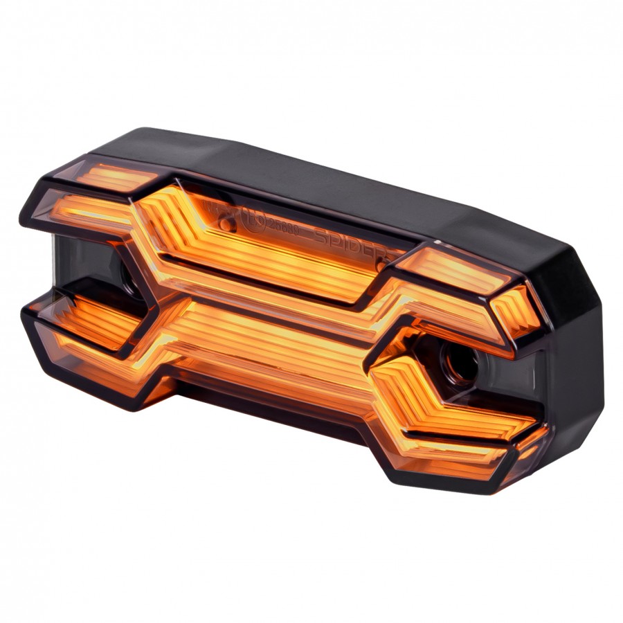 2W LED sānu gabarītlukturis X-SPIDER NEXO L1323, IP67, oranžs