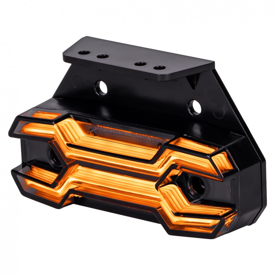 2W LED sānu gabarītlukturis X-SPIDER NEXO L1323, IP67, oranžs