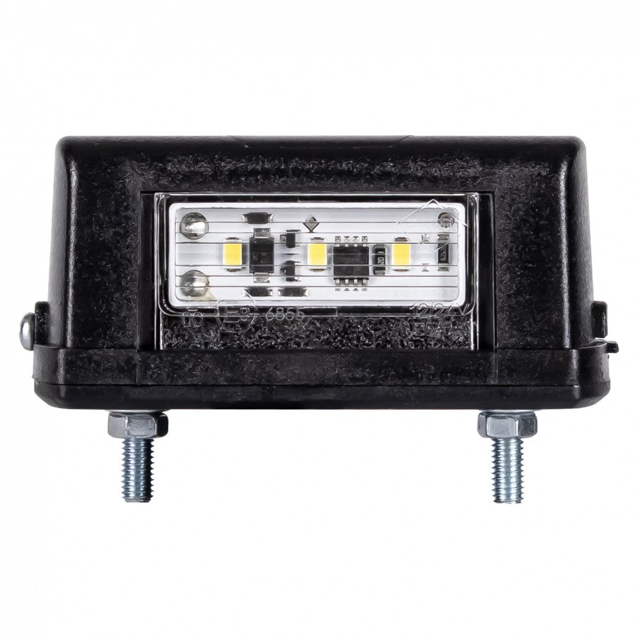 HORPOL LTD 665 LED numura zīmes apgaismojuma lukturis, 3LED, 0,25/0,5W, 12/24V, 93x38,7x30mm, universāls stiprinājums, 50cm kabelis, 2 gadu garantija